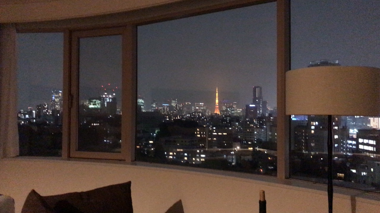 東京タワーを望む夜の夜景